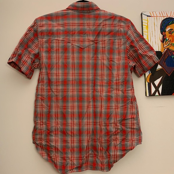 Todd Oldham Tartan Plaid Western Button Down - Picture 5 of 6